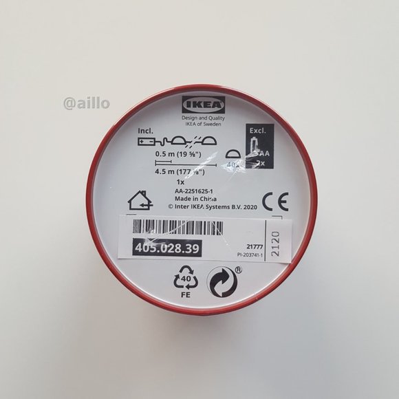 IKEA STRALA LED string light garland, gold leaf - Picture 6 of 15